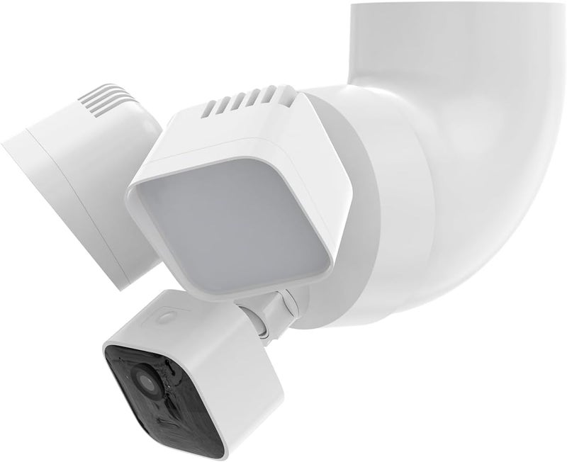 Holicfun Eave Mount for Ring Floodlight Cam Wired Plus/Pro, Ring Smart Lighting Floodlight Wired, Blink Wired Floodlight Camera, Wyze Floodlight Camera v2/Pro, and Roku Floodlight Camera - White - Image 3